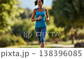 Western woman running 138396085