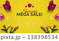 Spring Sale Background with Floral Design and Fresh Seasonal Promotion Banner Spring Sale Background with Floral Design and Fresh Seasonal Promotion Banner 138398534