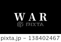 War Minimal Intro. Clean White Title on Black Screen. 138402467