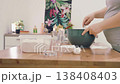 portrait of manual dough preparation . High quality 4k footage 138408403