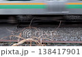 火車的車輪和運動中的風景都運用了動態模糊效果，以營造速度感。 138417901