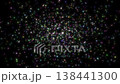 multi-color glitter particles spreading out from center 138441300