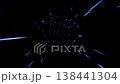 abstract fast speed blue lights hyperspace effect 138441304