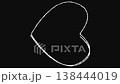 Vertical screen hand-drawn style heart decoration animation 138444019
