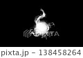 White smoke effect glowing against a black background 138458264