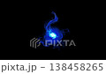Video footage of mysteriously glowing blue flames 138458265