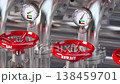 Hormuz strait energy oil crisis concept. Oil tube valve with flags of Persian gulf countries closied 138459701