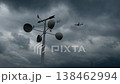 footage / wind vane meteorological monitoring weather changes 138462994