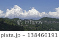 Time-lapse footage of green tea gardens and cloudy blue sky. 138466191