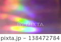 Dreamy iridescent rainbow lens flare with soft glowing bokeh spots and colorful light leaks 138472784