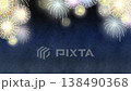 絢麗的煙火點亮夜空的動畫影片；煙火構成背景素材。 138490368