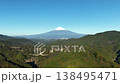 Drone aerial footage taken from the vicinity of Shin-Shimizu Interchange, flying straight towards Mt. Fuji. 138495471