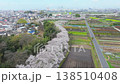 空撮「埼玉県」見沼田んぼの桜並木をドローンで撮影 日本一の桜回廊 空撮「埼玉県」見沼田んぼの桜並木をドローンで撮影 日本一の桜回廊 138510408