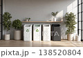 Modern Indoor Recycling Station 138520804