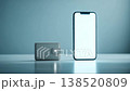 Smartphone and Wallet on Minimalist Surface 138520809