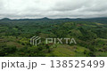 Agricultural land with banana farm plantations and paddy fields. Mindanao, Philippines. 138525499