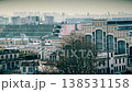 Lyon cityscape with Halle Tony Garnier concert hall and urban buildings in hazy daylight 138531158