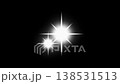 Video footage featuring a flashing, star-shaped lens flare. 138531513