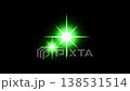 Flashing green star animation footage on a black background. 138531514
