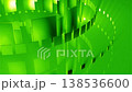Green Abstract Background With Squares 138536600