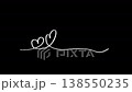 手繪風格心形線條裝飾，動畫素材（循環影片） 138550235