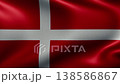 Animated flag of Denmark with realistic fabric movement 138586867
