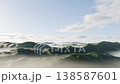 一段無縫循環動畫視頻，展現了飛越一系列山脈和雲海的景象。 138587601