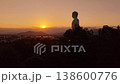 Standing Buddha statue at sunset Tong Lam Son Temple Nha Trang Vietnam 138600776