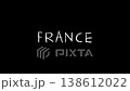 France text handwriting animation on black background 138612022