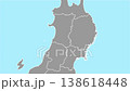 秋田県に回転ズームするアニメーション 138618448