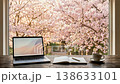 Scenery with cherry blossoms 138633101