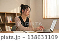 A woman studying 138633109