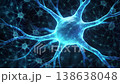 Vivid Neural Signals Illustrating Rapid Electrical Bursts Traversing Axons And Stimulating Synapses 138638048