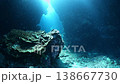 Light pouring down onto the seabed: Iriomote Island, the Lapis Lazuli Palace Light pouring down onto the seabed: Iriomote Island, the Lapis Lazuli Palace 138667730