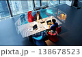 Futuristic Conference Room Emerald Green Interface Futuristic Conference Room Emerald Green Interface 138678523