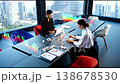 Futuristic Conference Room Emerald Green Interface Futuristic Conference Room Emerald Green Interface 138678530