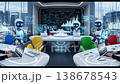Futuristic Conference Room Emerald Green Interface Futuristic Conference Room Emerald Green Interface 138678543