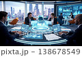 Futuristic Conference Room Emerald Green Interface Futuristic Conference Room Emerald Green Interface 138678549