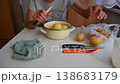 Woman cutting and preparing vegetables at home in the kitchen. Concept for cooking and food preparation. 138683179