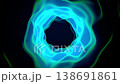 Abstract Blue Neon Flow Loop 138691861