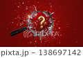 A question mark remains at the center of the shattering lens; a red moment opens a breakthrough with a question. 138697142