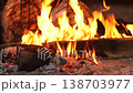 Cooking fish over a fire at a market in Iraq 138703977