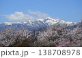 Cherry blossoms and Mount Minowa 138708978