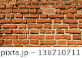 Vibrant orange bricks with intricate details and shadows. 138710711