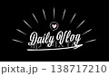 Stylish handwritten-style Daily Vlog title video thumbnail 138717210