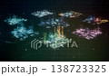 Abstract Particle Cloud Data Map Animation 138723325