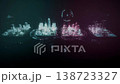 Futuristic Hologram City Map Network Animation 138723327