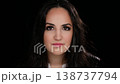 Self-Esteem And Confidence Concept Portrait Of A Young Woman Looking Directly At Camera Against 138737794