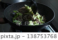Thai Pad See Ew Stir-fried Flat Rice Noodles with Marinated Pork and Dark Soy Sauce on Home Stove 138753768