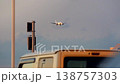 Airfield, plane in landing approach 138757303